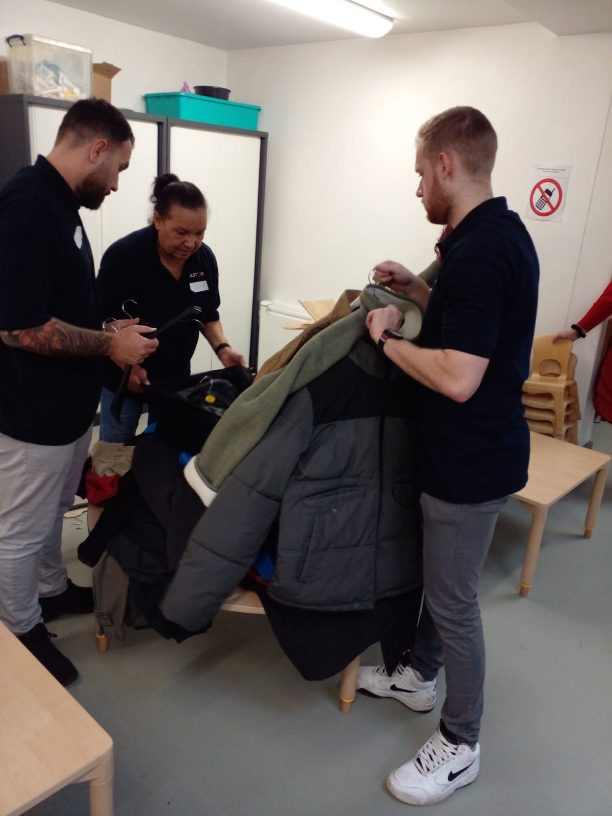 Winter coat distribution