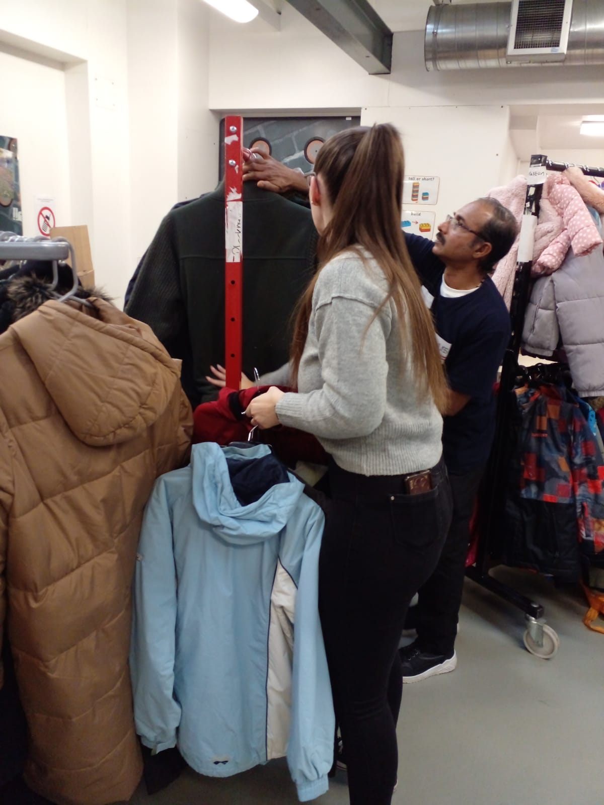 Winter coat distribution