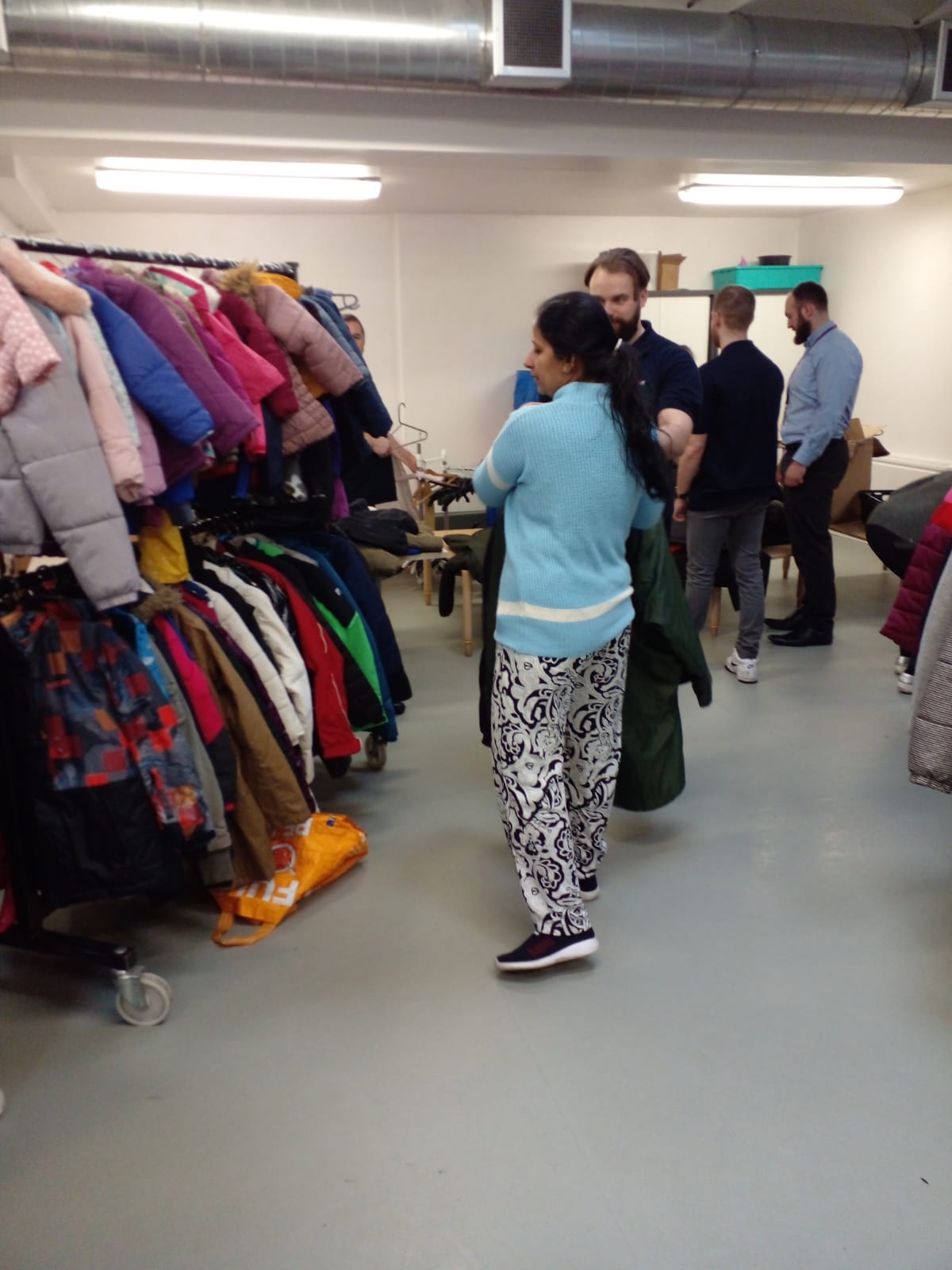 Winter coat distribution